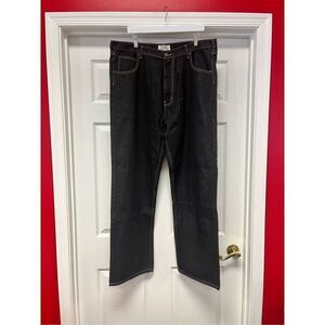 Duke Authentic Black Denim Relaxed Fit Jeans sz 40L EUC